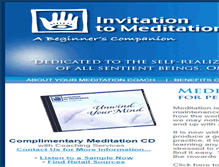 Tablet Screenshot of invitationtomeditation.com